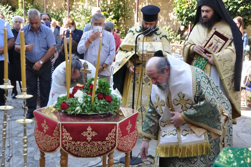 Ἡ Ἑορτή τῆς Ὑψώσεως τοῦ Τιμίου Σταυροῦ στήν Ἱερά Μονή Εἰκοσιφοινίσσης -2021